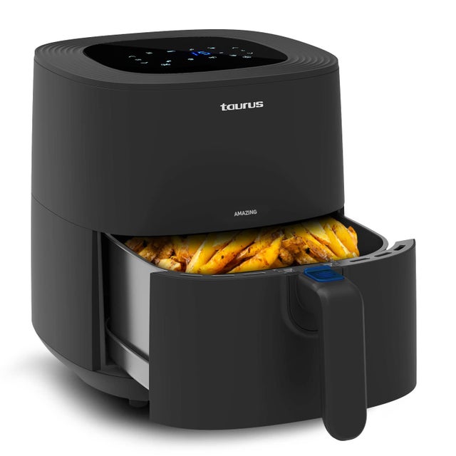 Taurus AF1701D Amazing Friggitrice ad Aria, 1700 W, Acciaio Inossidabile, Nero