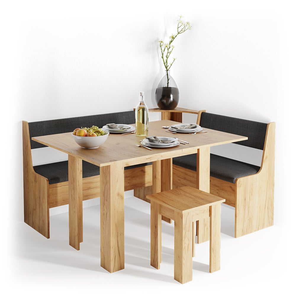 Vicco Table de salle à manger avec chaise Roman, Chêne de force doré, 60x90cm - 7