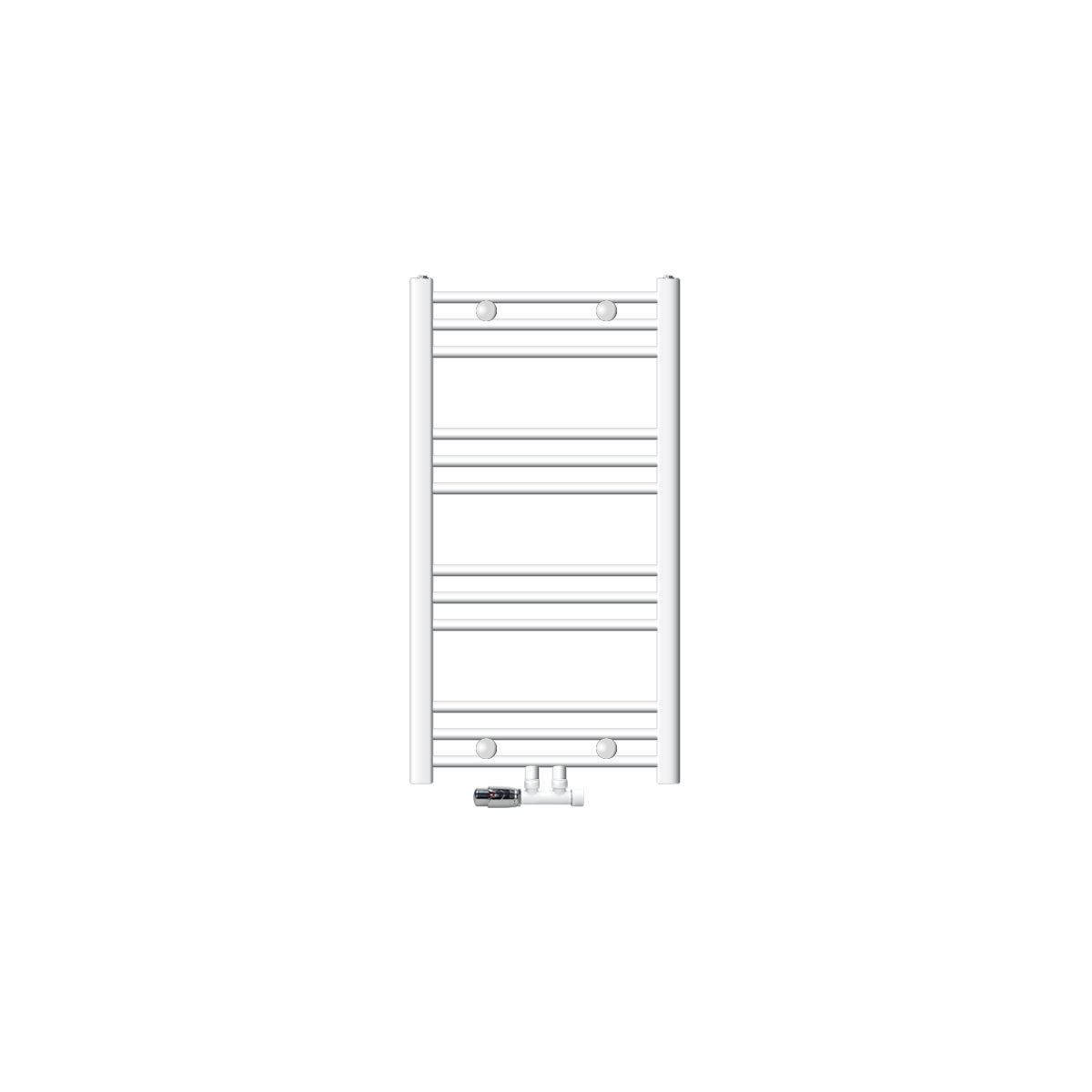 LuxeBath Radiatore Elettrico Sahara 900W – 300x1400 Mm Nero Opaco, Attacco Laterale, Scaldasalviette Design Moderno Per Bagno E Soggiorno