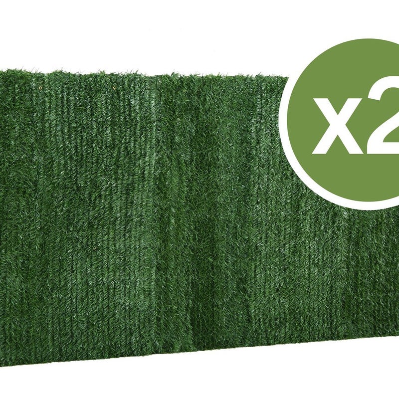 Zestaw 2 sztucznych żywopłotów - 150 x 300 cm