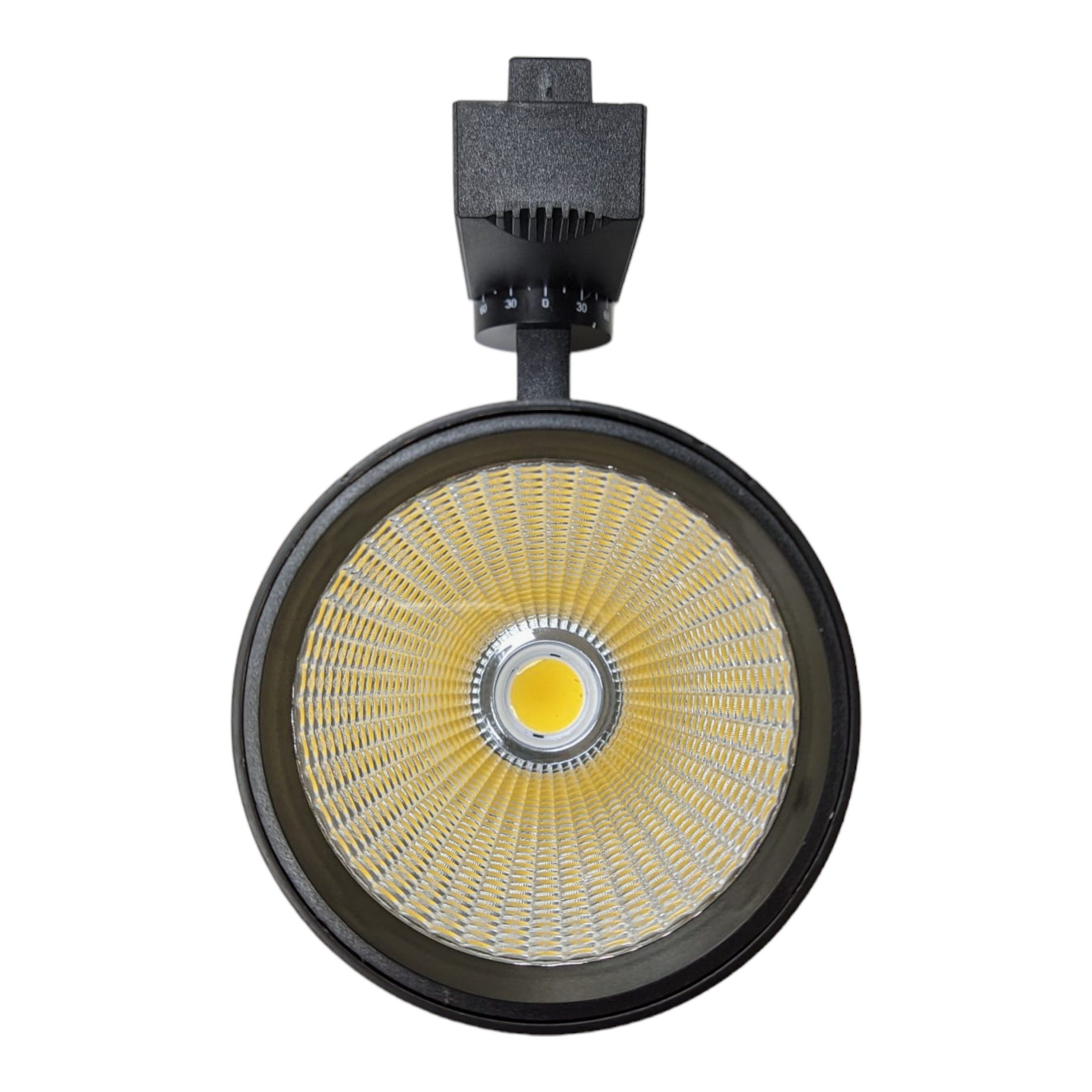 2x Reflektor sufitowy szynowy LED 30W, ciepła biel 3000K, 3000 lumenów, 185V-265V AC jednofazowy, kolor czarny