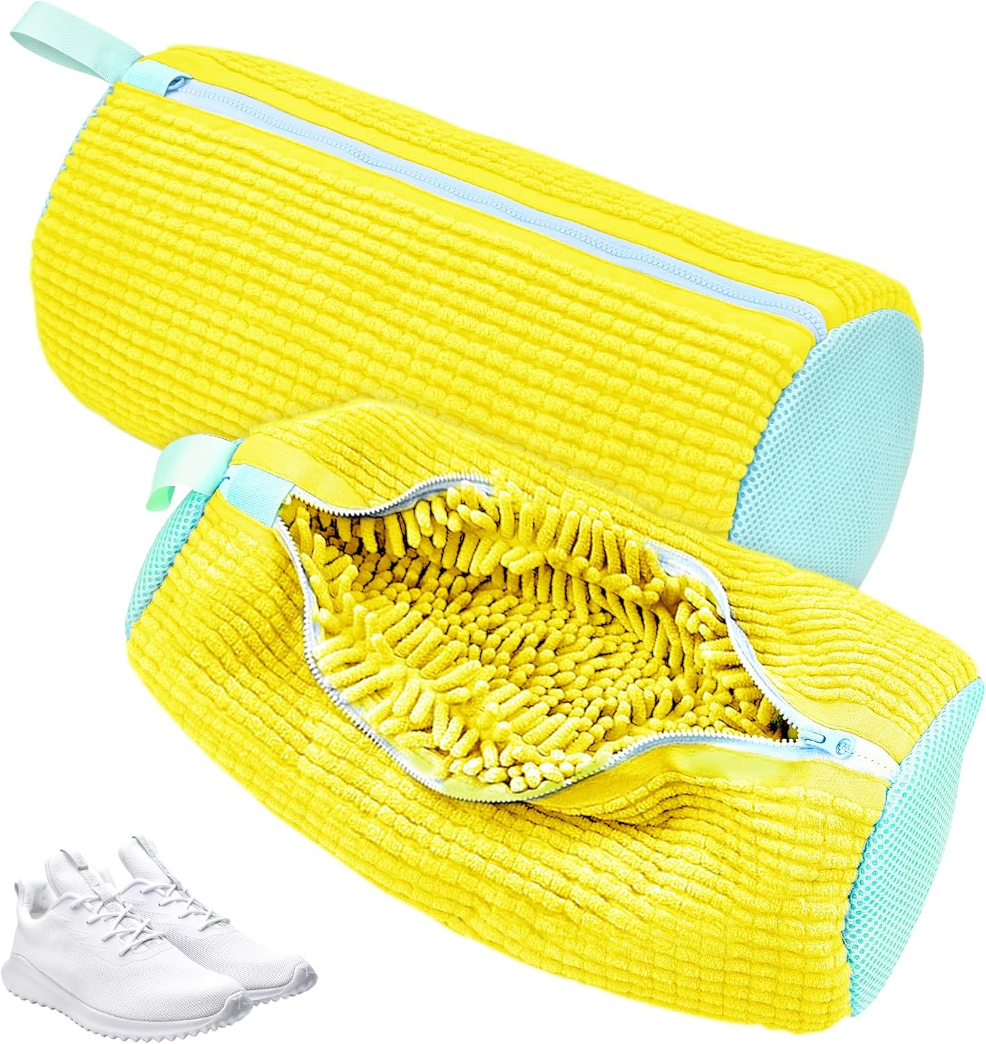 Lot de 5 grands extra-larges en plastique à carreaux Sacs à linge avec fermeture Éclair et poignées. Taille