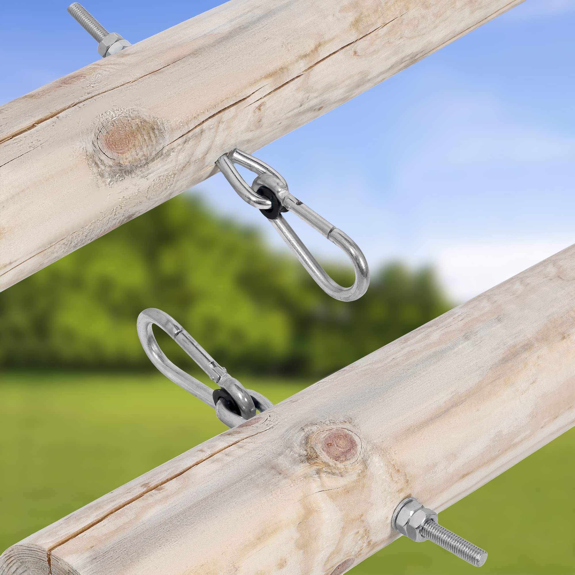 Crochet de Balançoire M10 Boulon, Mousqueton Galvanisé, Balançoire Mousqueton - KOTARBAU - 8