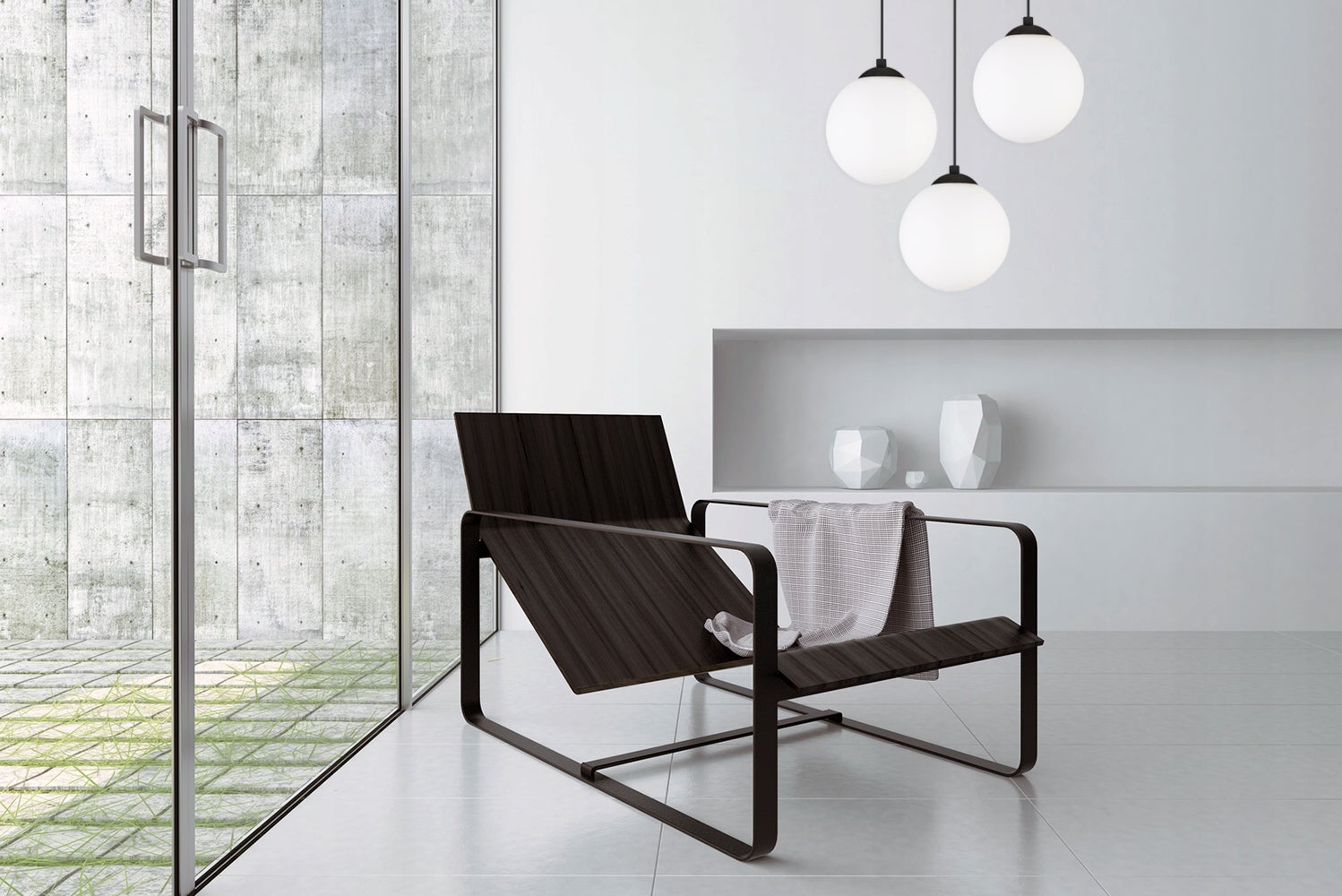 Lampa sufitowa wisząca Florence boho 3xE27 abażur kula złoto/biały Light Home LH - 5