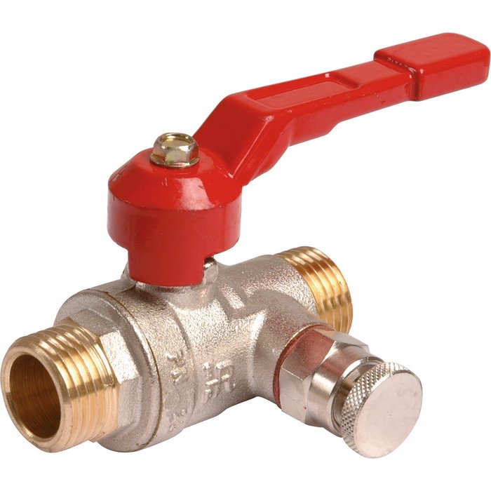 Vanne à purge laiton nickelé - M 1' - Ravani - 3