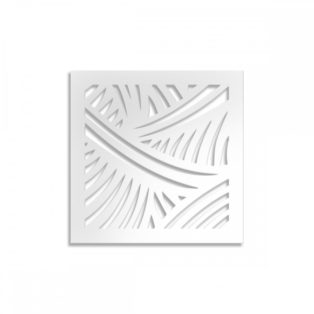 Bandas - panel perforado - parasol blanco medidas 48x48 cm - espesor 10mm