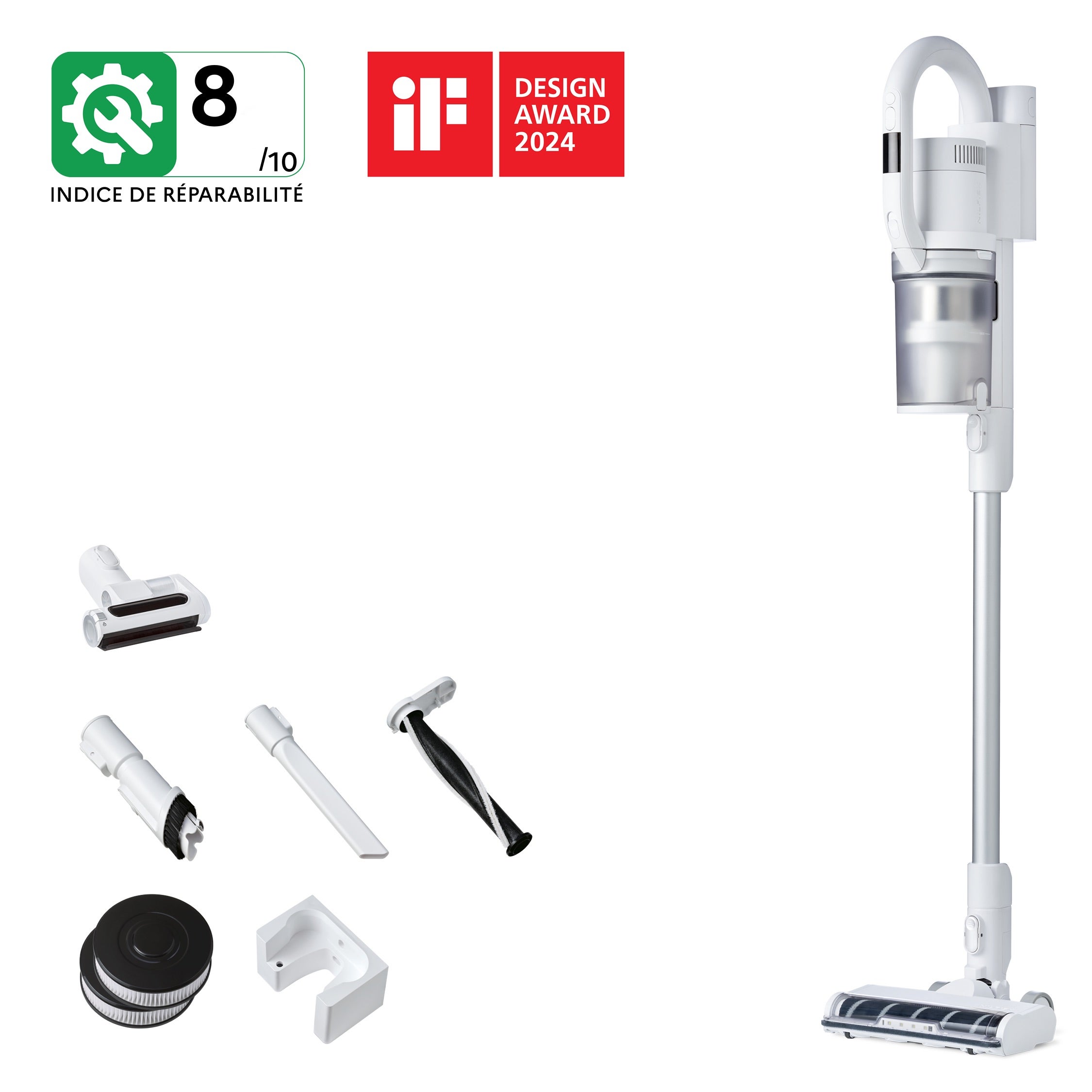 Filtre Rond De Rechange Pour Aspirateur Sans Fil Nilfisk Easy & Quick (Réf. 128389268)