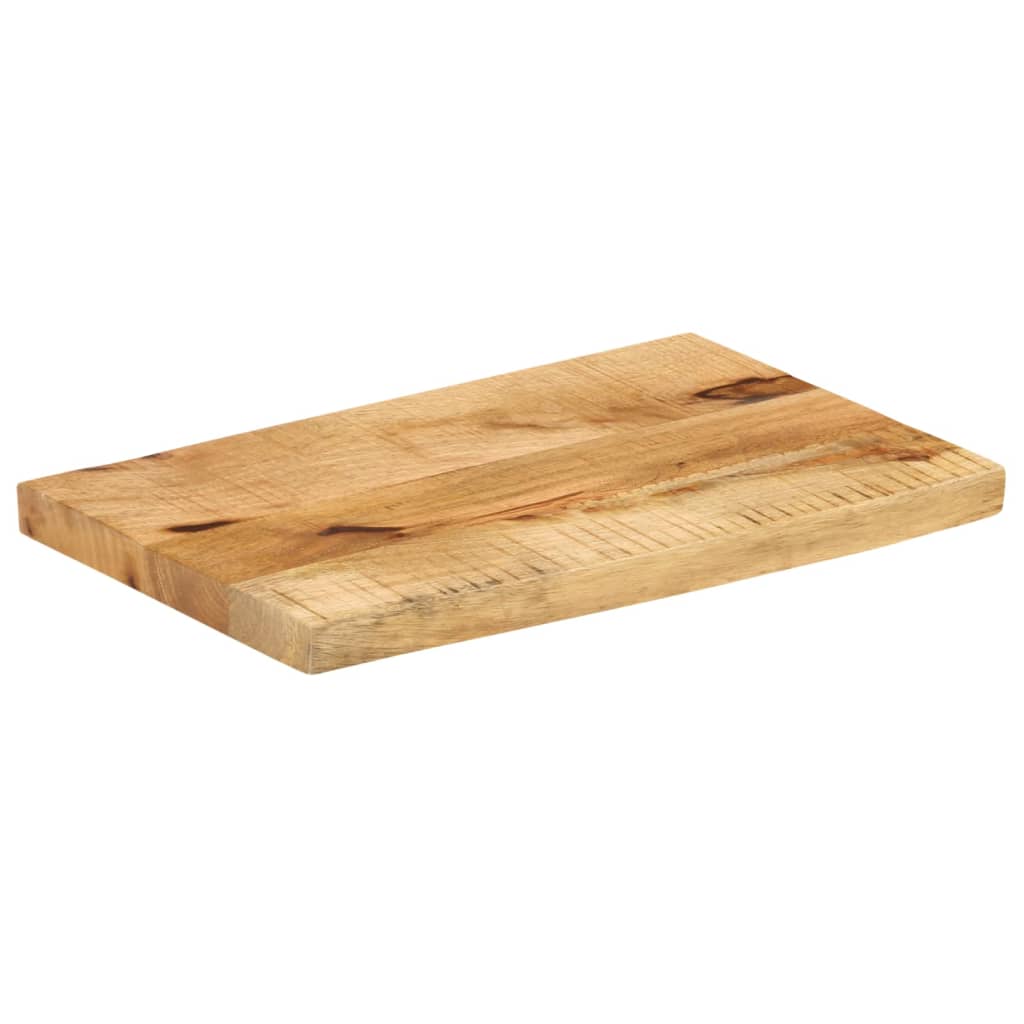 Blat stołu z naturalną krawędzią z litego drewna mango 40x30x3,8 cm