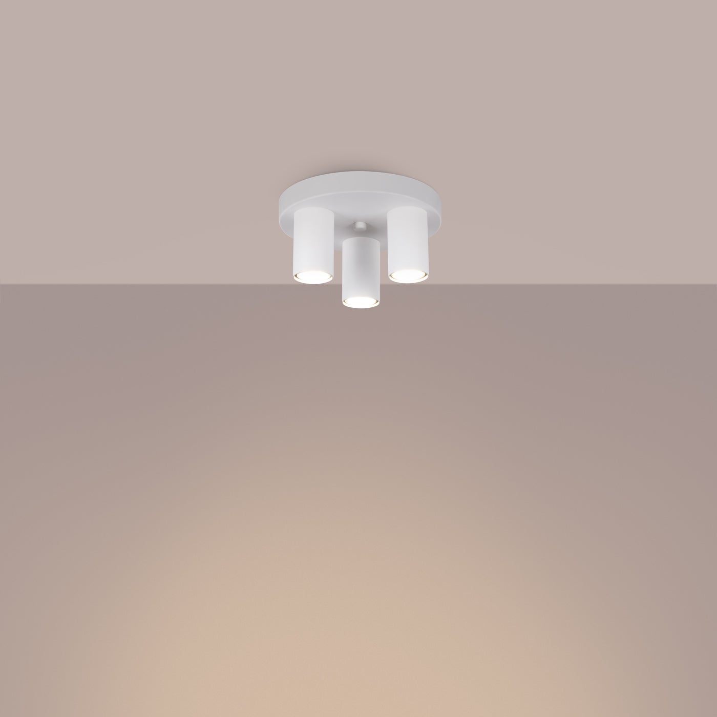 Plafon TORIS 3P biały LED 3000K - 25x25x12cm Sollux