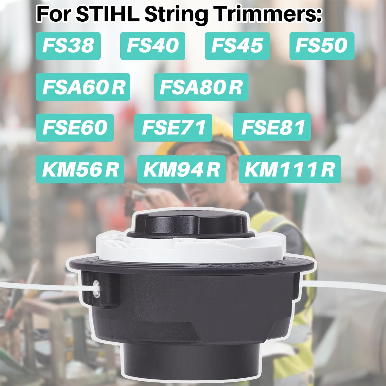 Cabezal C6-2 para desbrozadoras STIHL FS38, FS40, FS45, FS50, FSE60, FSE71 y FSE81. Accesorios para recortadoras de hilo Autocut C6-2.