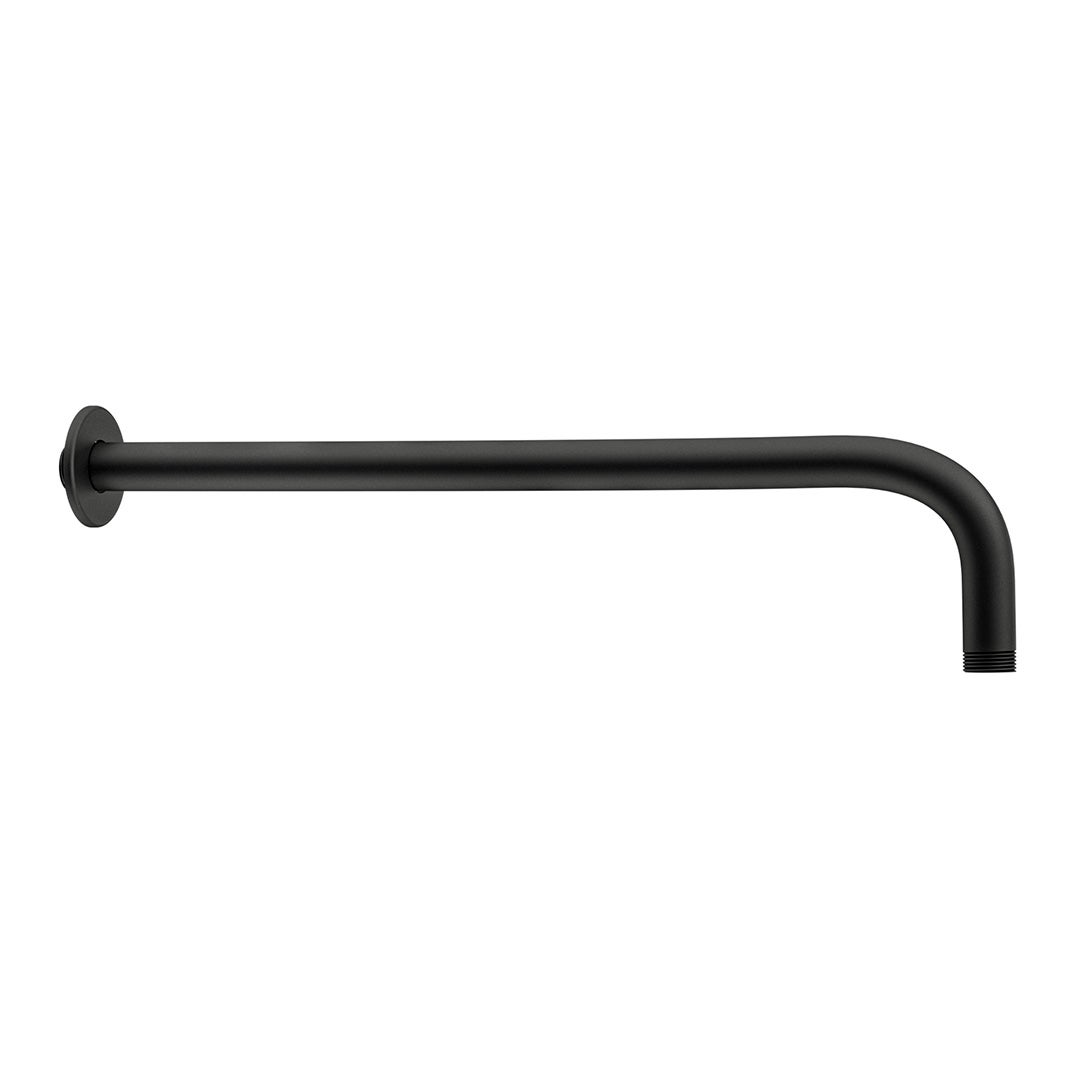 Valaz Douche ronde monocommande encastrée noir mat - Série Guadiana - 25 cm - 5