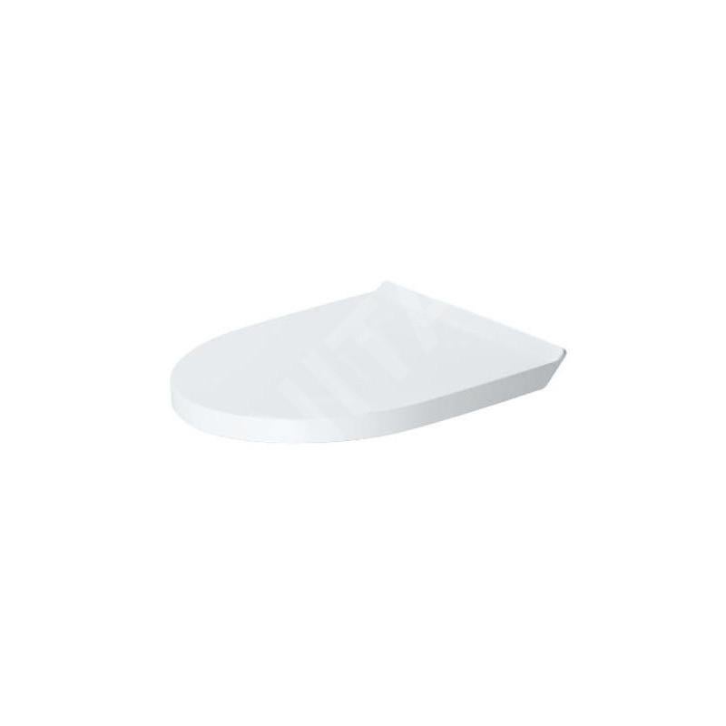 Duravit No.1 WC seat, 373x430mm, D-shaped, white high gloss, without soft-close mechanism, 0020710000