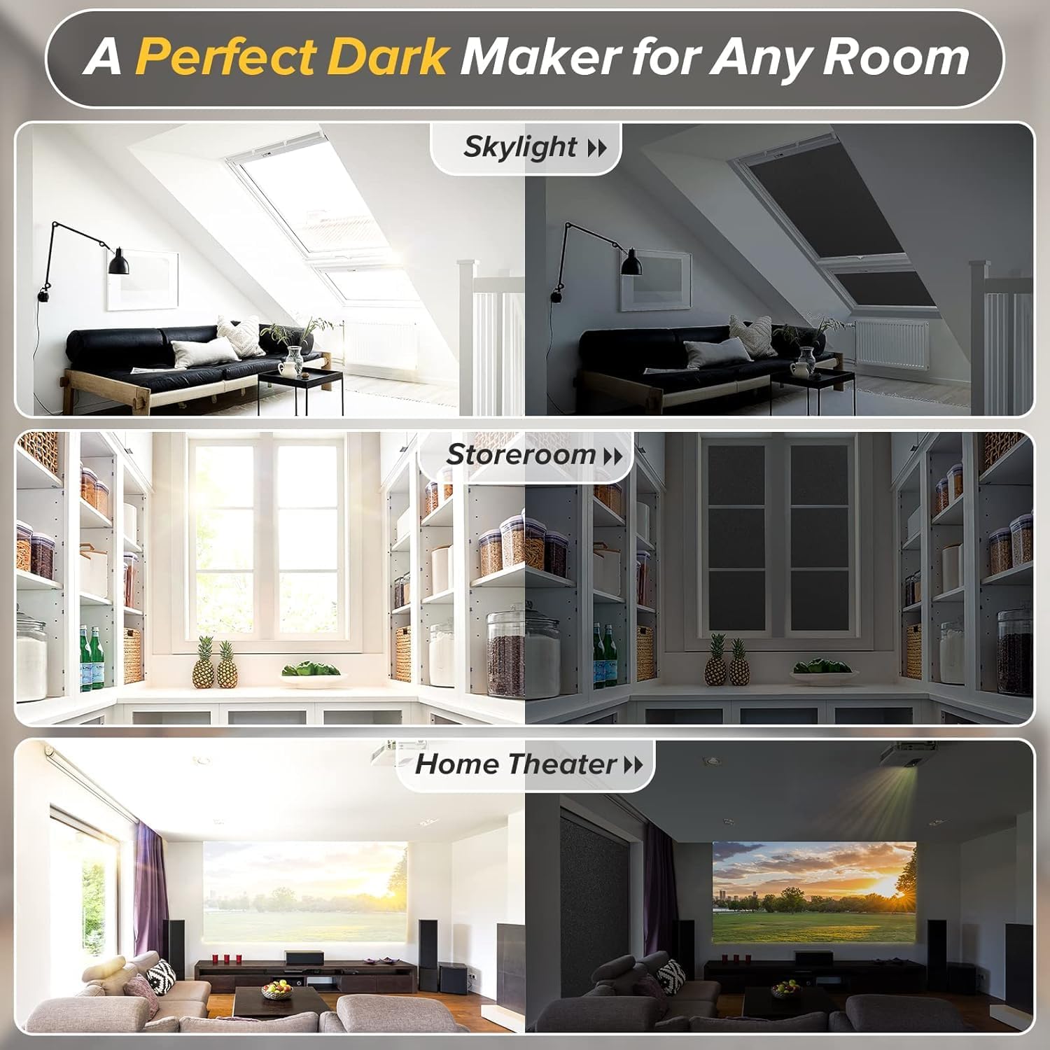 Czarna, nieprzezroczysta, antystatyczna folia okienna z filtrem UV, matowa, zapewniająca prywatność, 45 x 300 cm - 5