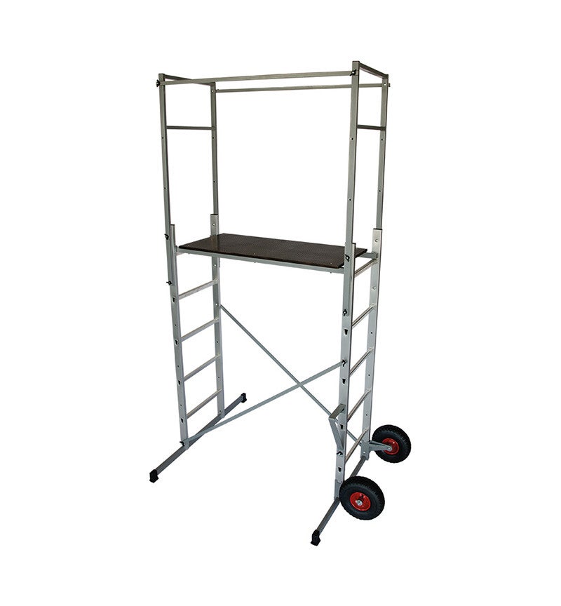 Echafaudage roulant de jardin tout-terrain 1,5m/3,5m en aluminium Selekta H350 - 2