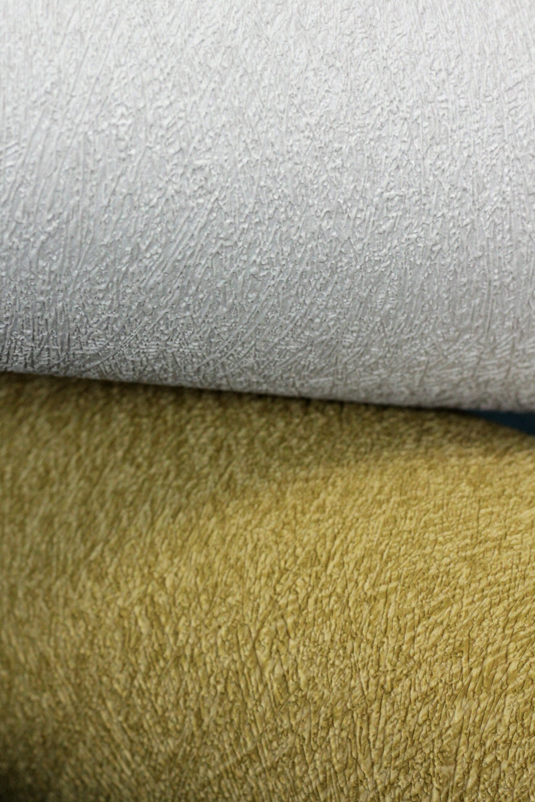 Carta da parati Rasch 418651 - Carta da parati in tessuto non tessuto scuro con aspetto e struttura della pelliccia in giallo ocra - 4