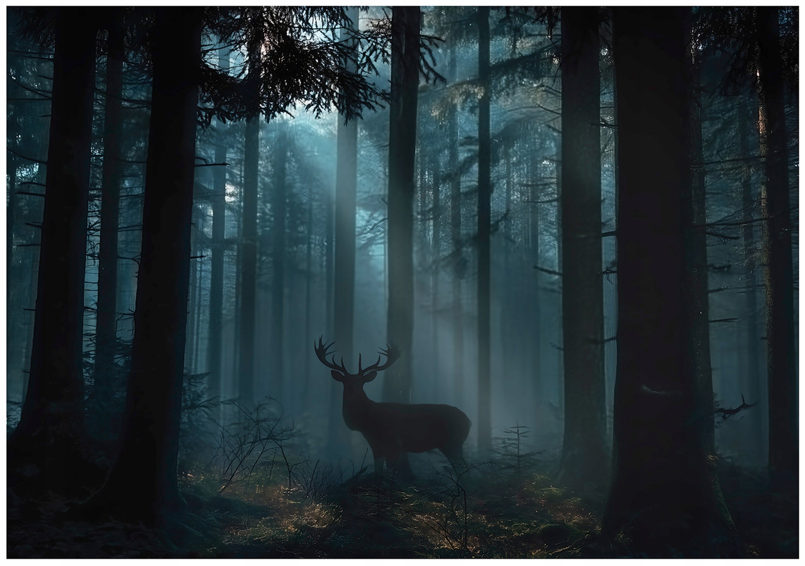 Fototapeta Jeleń Las Zwierzęta Natura 400x280 cm Tapeta Do Sypialni Salonu Kuchni Na Flizelinie