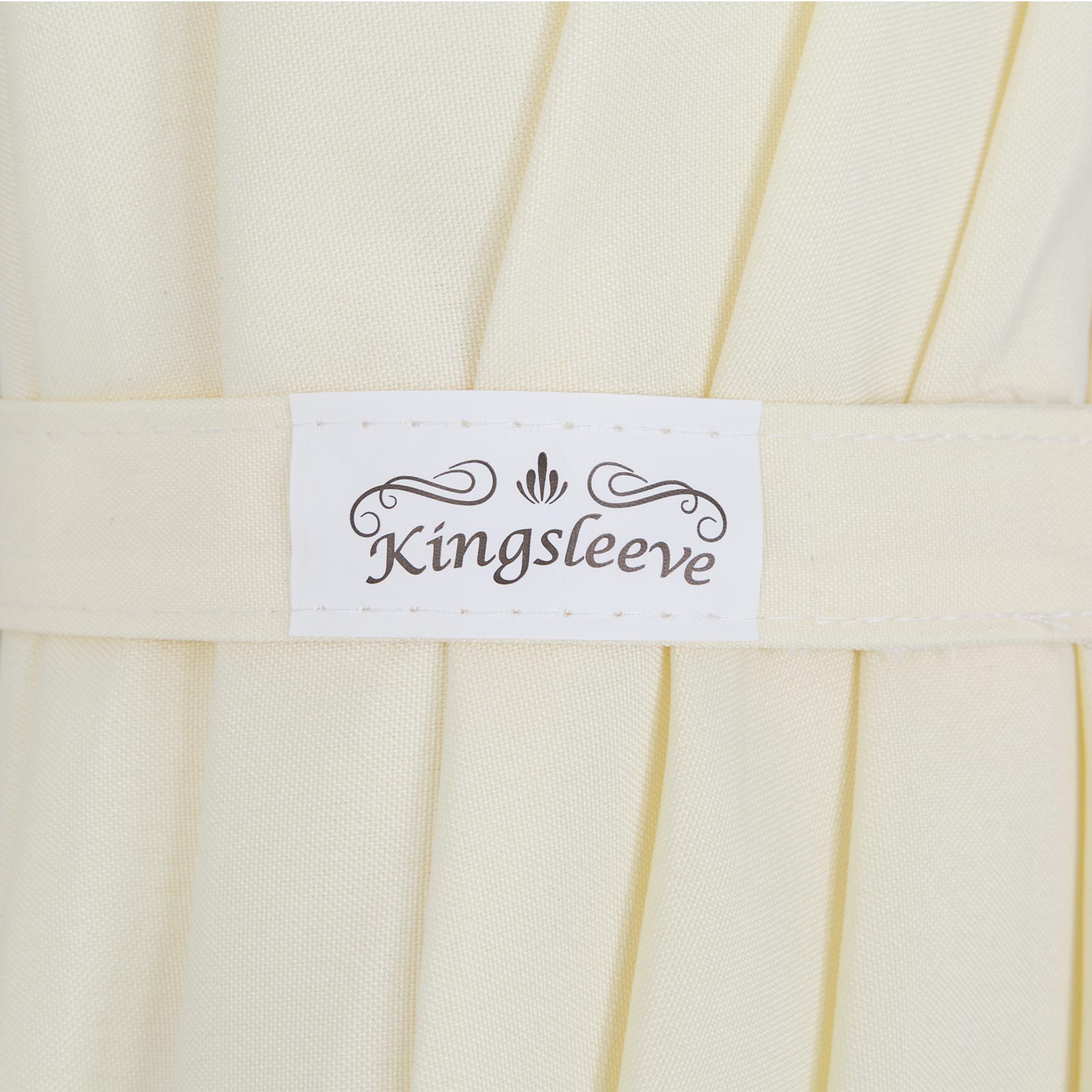 KINGSLEEVE® Parasol inclinable Ø 200cm beige Parasol en aluminium avec manivelle Protection solaire jardin terrasse - 4