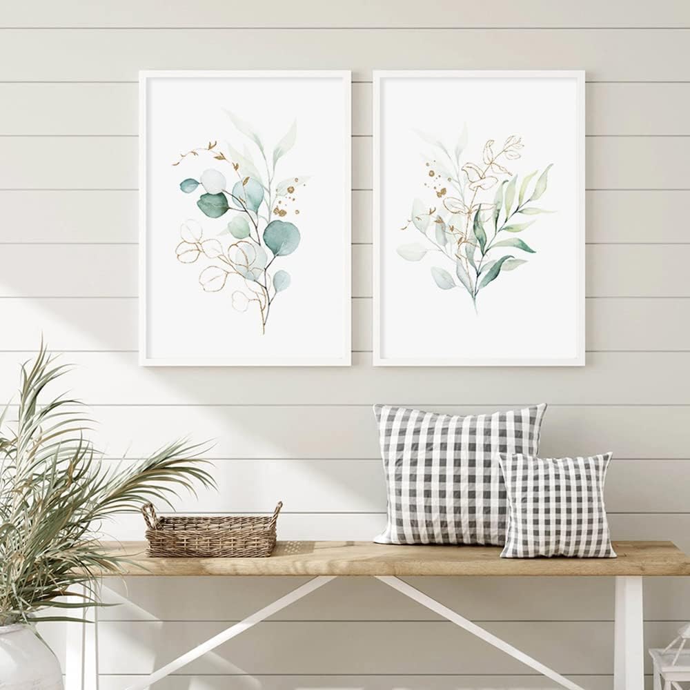 3 Tableau Botanique Poster Feuille Tropicale Affiche Plante Verte 30x40 Nordique Decoration Murale Salon Moderne sans Cadre - 5