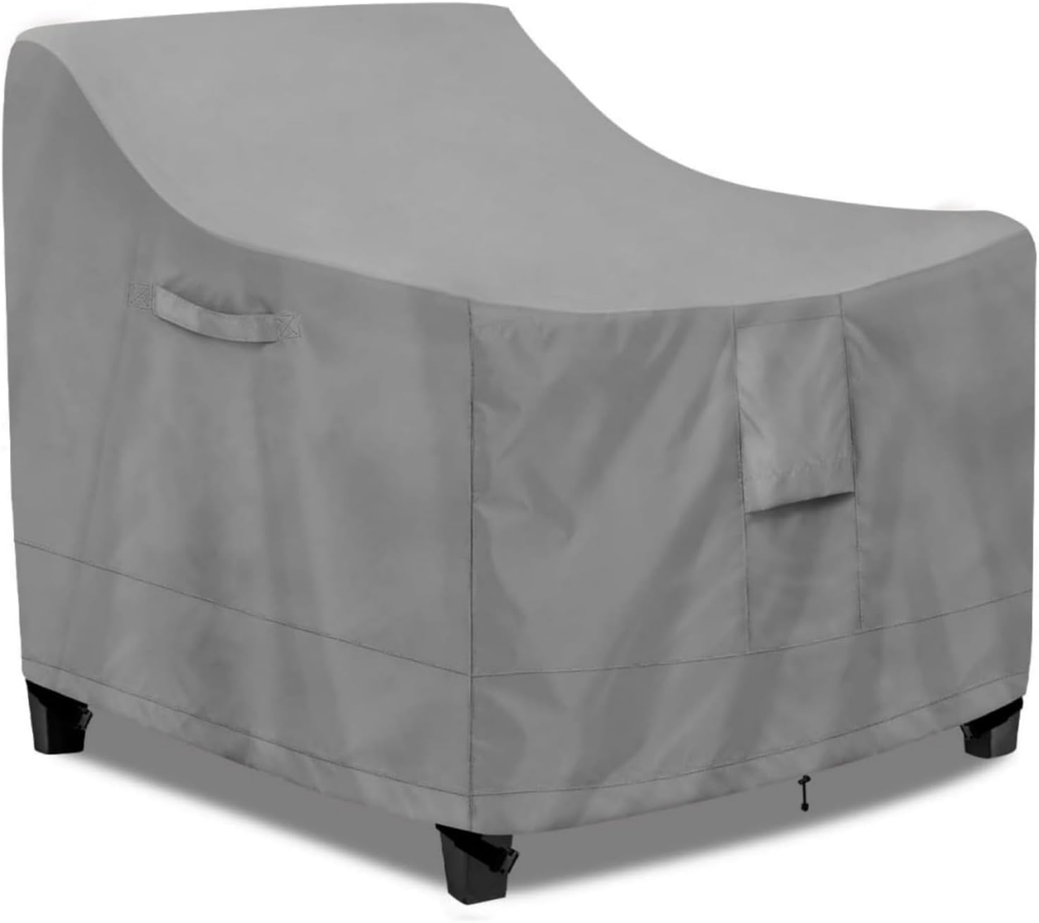 Uniwersalny pokrowiec ochronny na krzesła ogrodowe i składane fotele – wodoodporny, odporny na promieniowanie UV i zimno (szary, 71×76×79 cm)