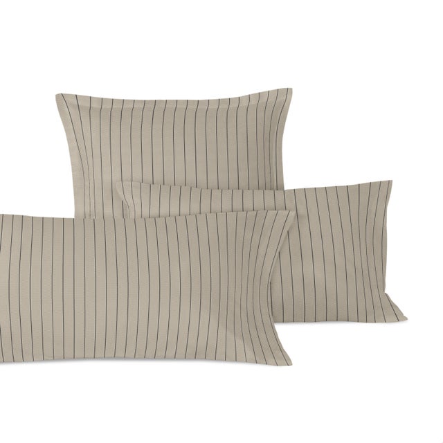 Oxford Taie d'oreiller Beige Cama 180/200 (45x110 (x2) cm)