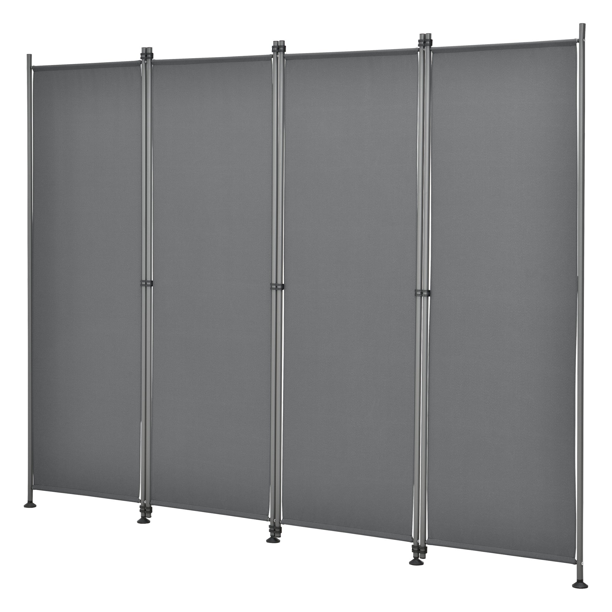 Brise-vue Modica à 4 Panneaux Polyester 215 x 170 cm Gris Ardoise [pro.tec] - 4