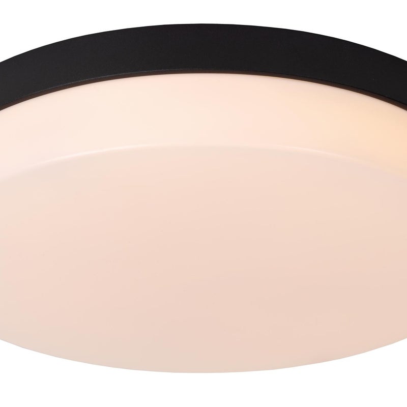 Plafon okrągły BISKIT LED 24W Ciepła biel 1550lm czarno-biały wym:7,5x34,5x34,5cm IP44 Lucide