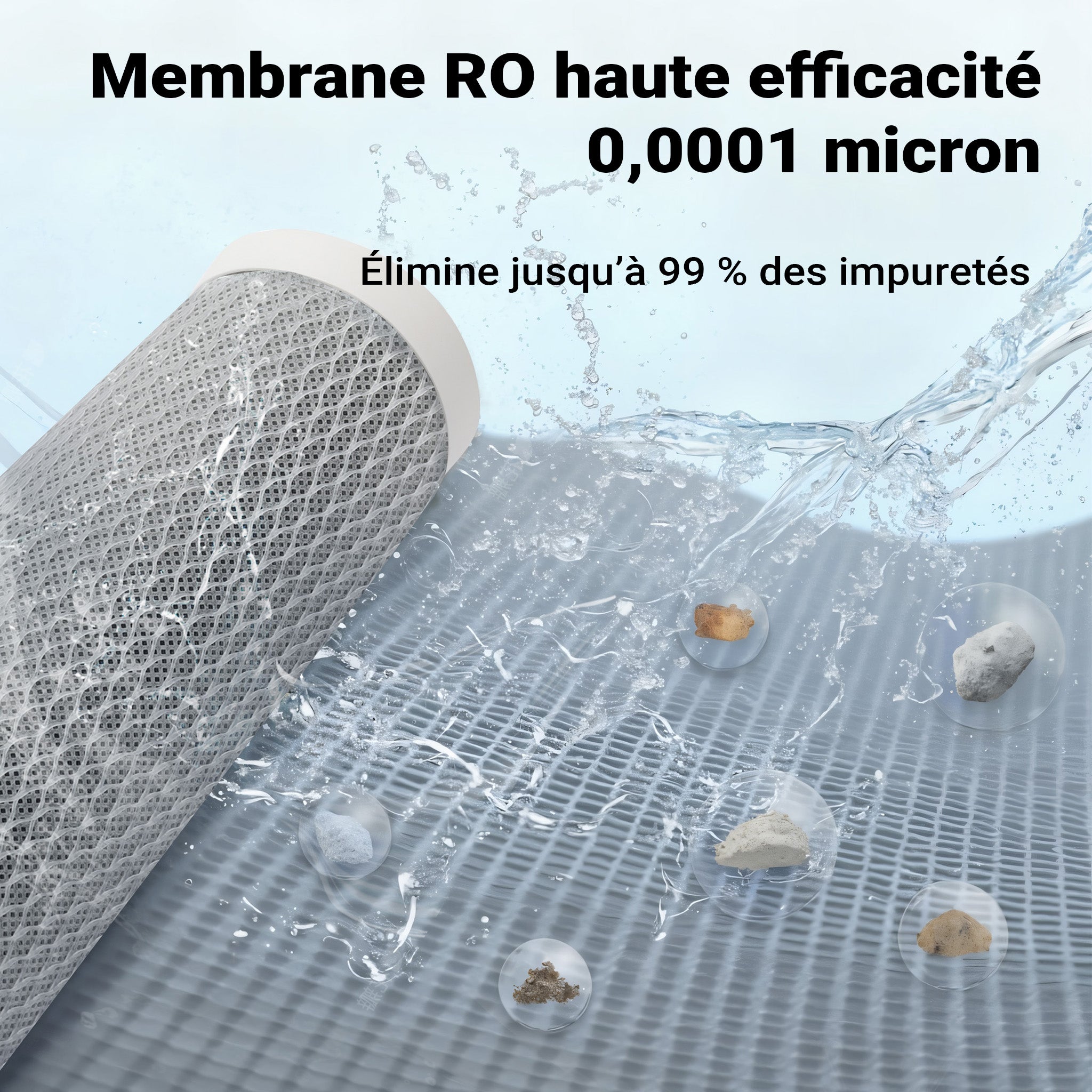 Système osmose inverse 6 étapes (RO) – 510 x 380 x 185 mm – 180 l/jour – avec lumière UV et pompe de surpression – Filtre charbon… Naturewater - 5