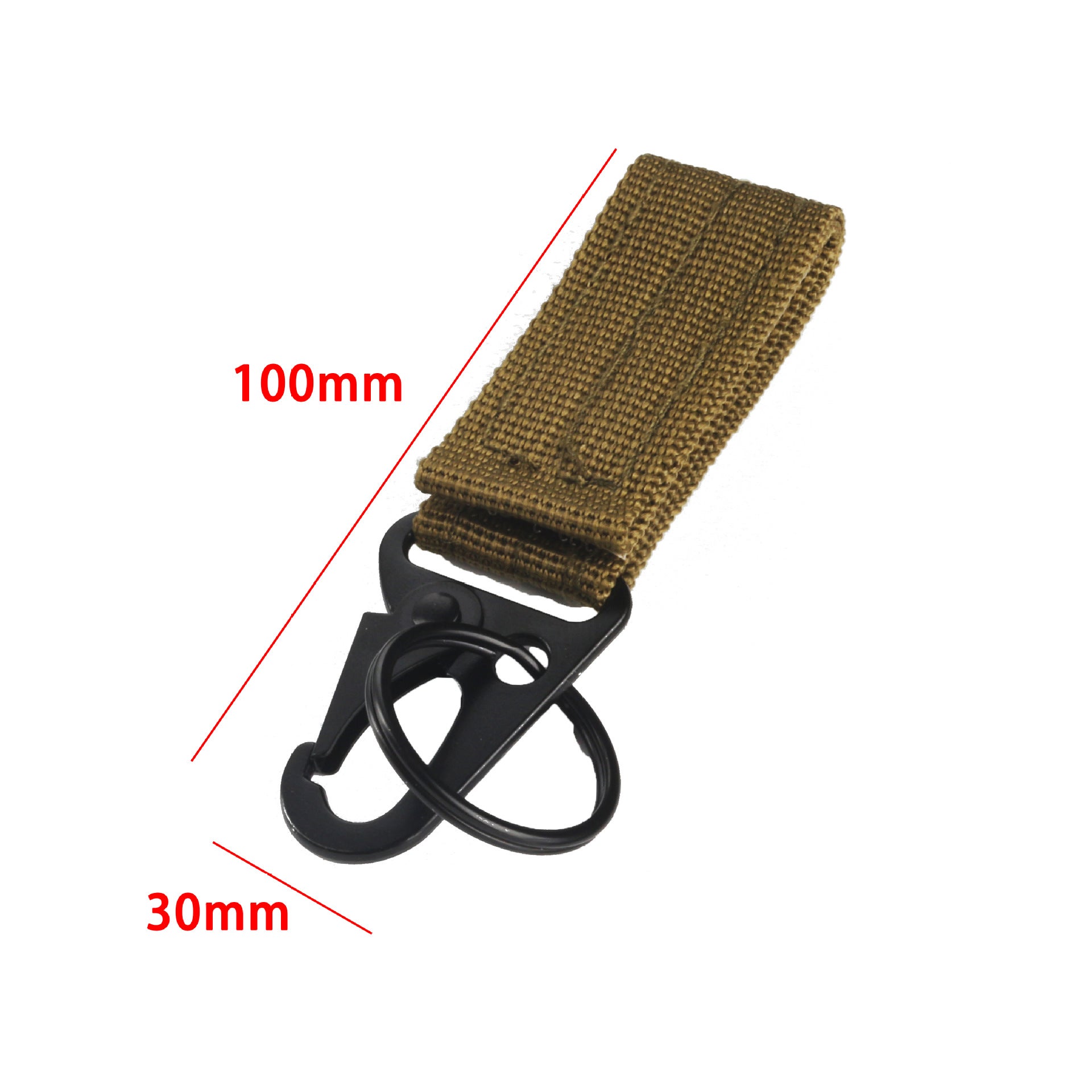 Crochet à clé en nylon sangle boucle mollet ceinture