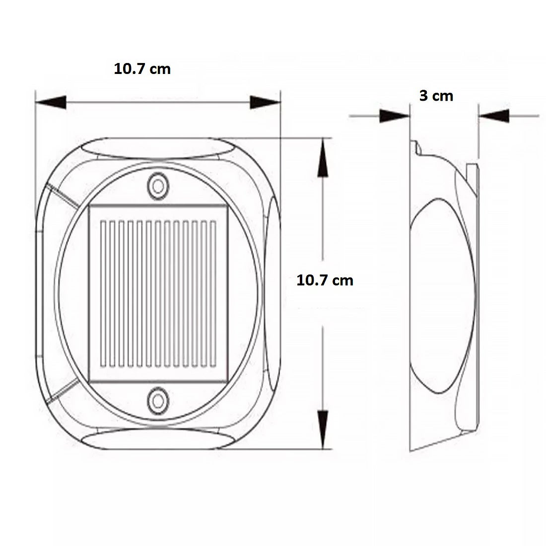 Lot de 10 lampes LED solaires rechargeables, étanches IP54, 3&nbsp;000 K, pour jardin, allée, escaliers - 6