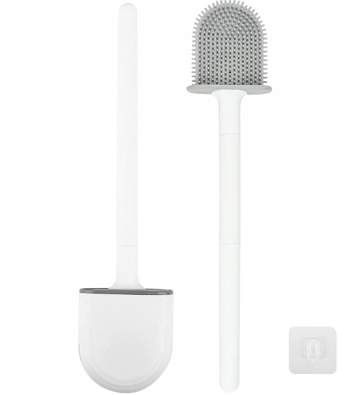 Szczotka do WC z uchwytem TPU White