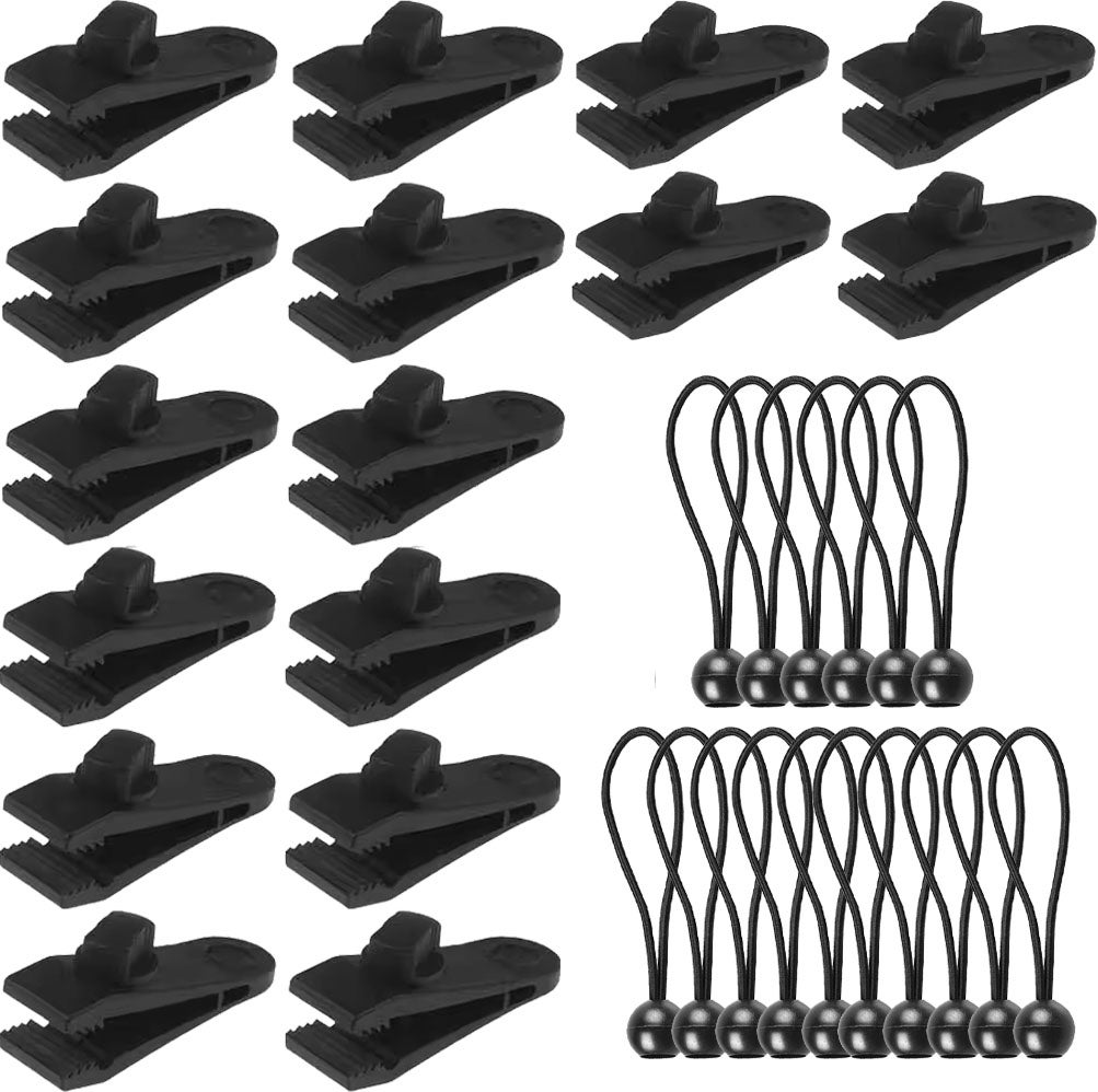 Lot De 10 Pinces De Fixation Pour Bâches (bateau, Auvents, Voiture) - Nylon 8,4 Cm - Neuf