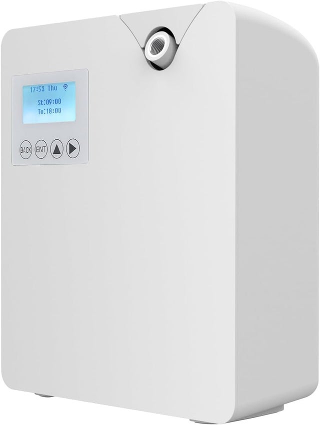 Diffuseur d'Huiles Essentielles 300ml Sans Eau - Bluetooth/WiFi - Professionnel pour Grands Espaces (Blanc)