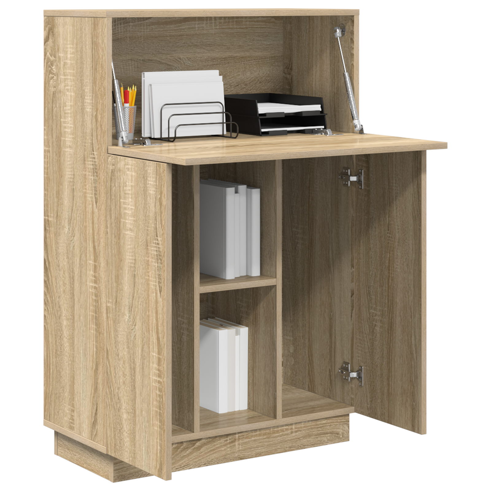 Bureau | Table de travail | Secrétaire d'ordi en chêne sonoma Chêne sonoma Panneau de particules CFW54979 - 3
