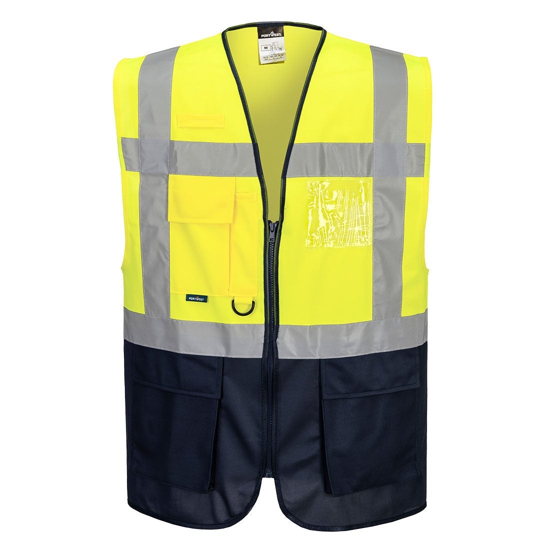 Gilet fluo secouriste Haute Visibilité Portwest Executive Warsaw Jaune / Noir XXL - 3