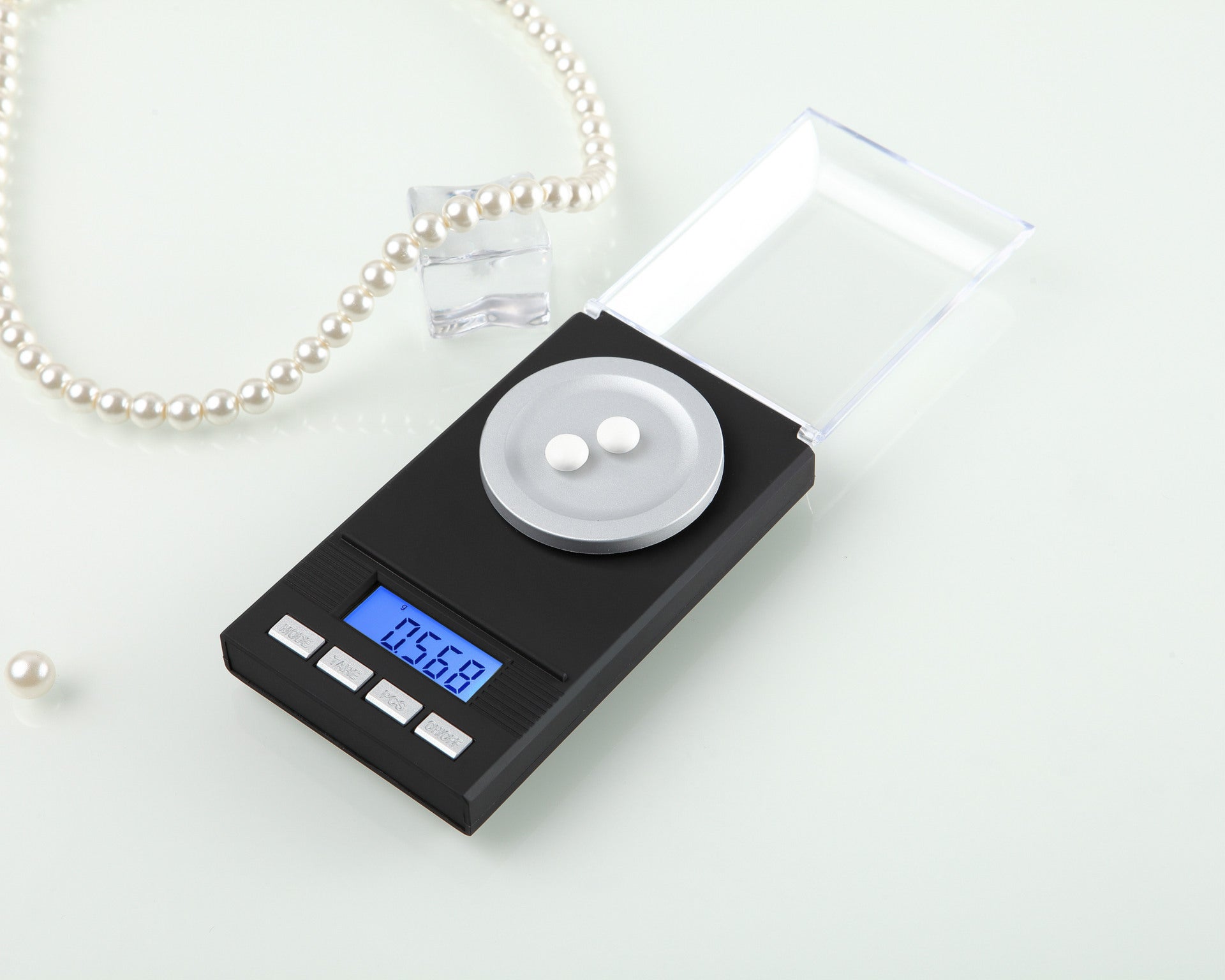 Balance de Precision Milligrammes 50 x 0.001g Mini Balance de Bijoux Professionnelle, Balance de Cuisine avec étui, Pince à épiler, Plateau de Pesée - 2