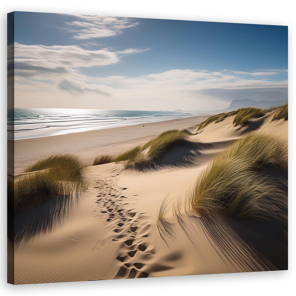 Obraz na płótnie, Plaża Morze Wydma 40x40