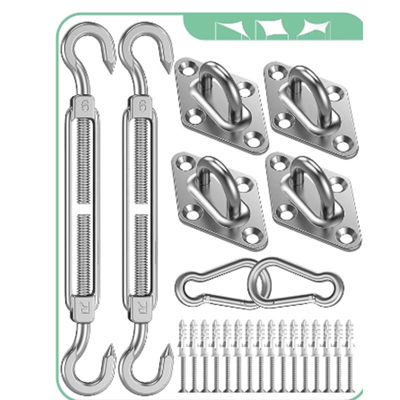 Kit Hardware Per Vela Parasole Da 44 Pezzi Per Installazione Di Vela Parasole Triangolare E Rettangolare Acciaio Inossidabile 304 Resistente 89536223