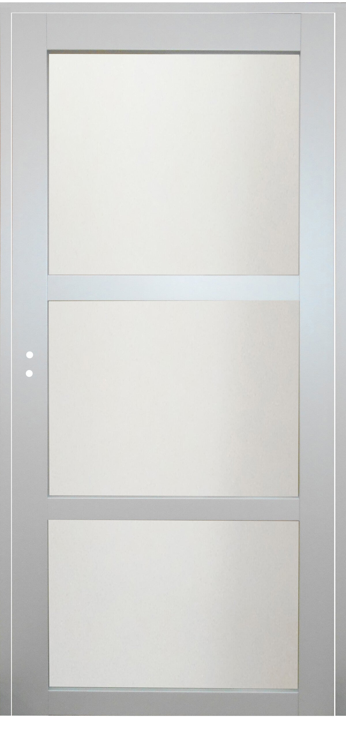 Bloc Porte Greyria Gris Ral7035 Vitrée H204 X L83 Poussant Droite Cotes ...