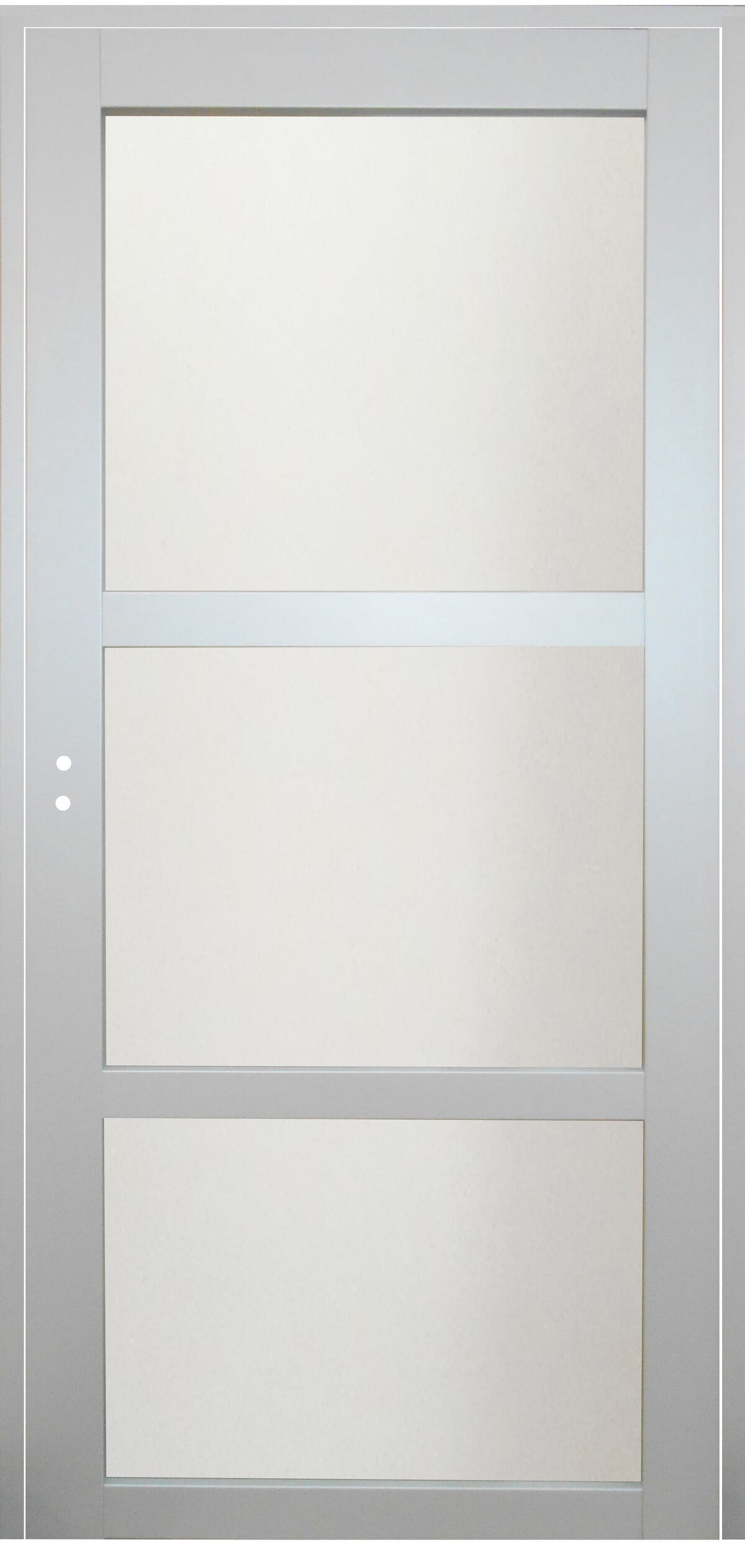 Bloc Porte Greyria Gris Ral7035 Vitrée H204 X L83 Poussant Droite Cotes ...
