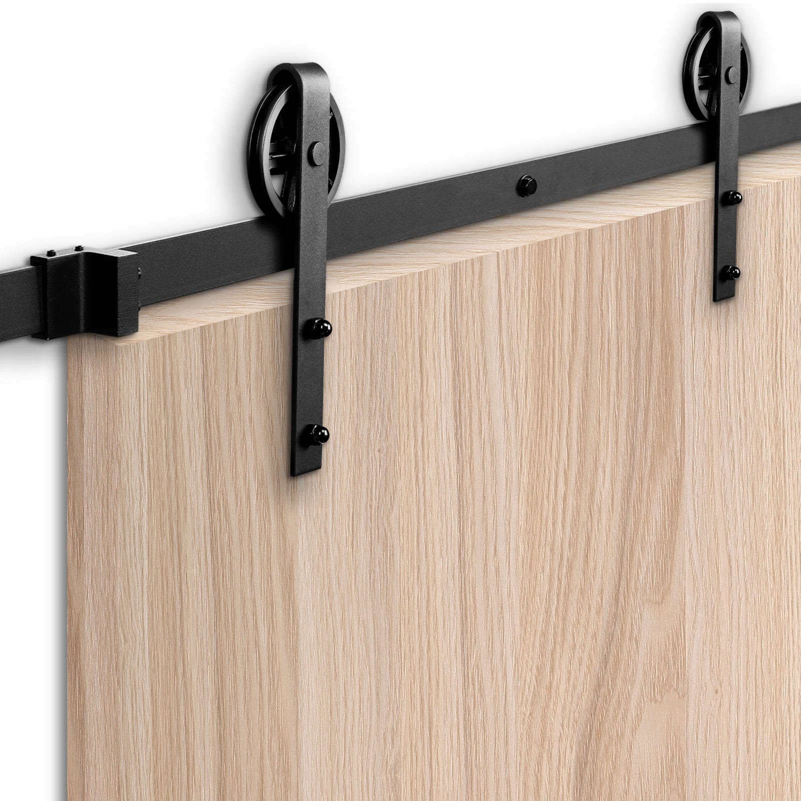 VidaXL Kit Binari Porta Scorrevole 183 Cm Acciaio Inossidabile Argento