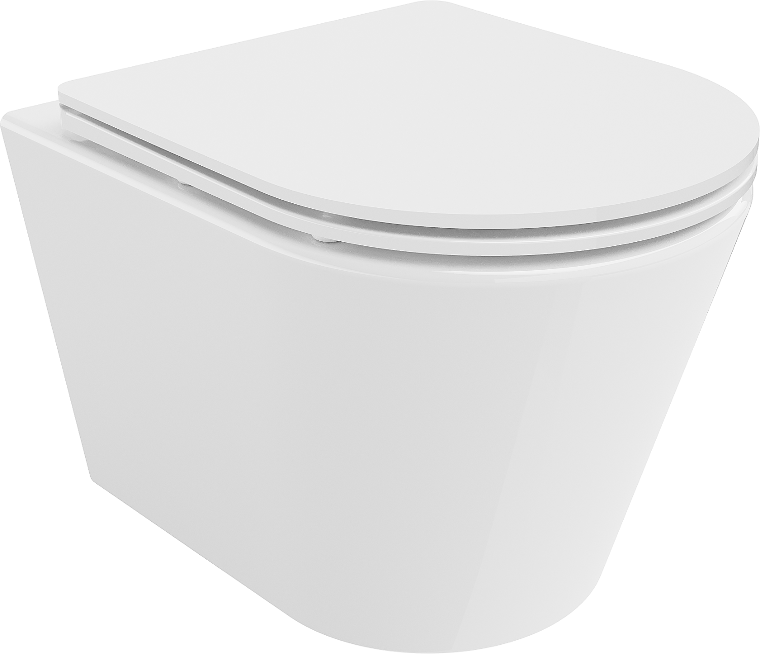 Mexen Rico miska wc Rimless z deską wolnoopadającą slim, duroplast, biała połysk - 30720300