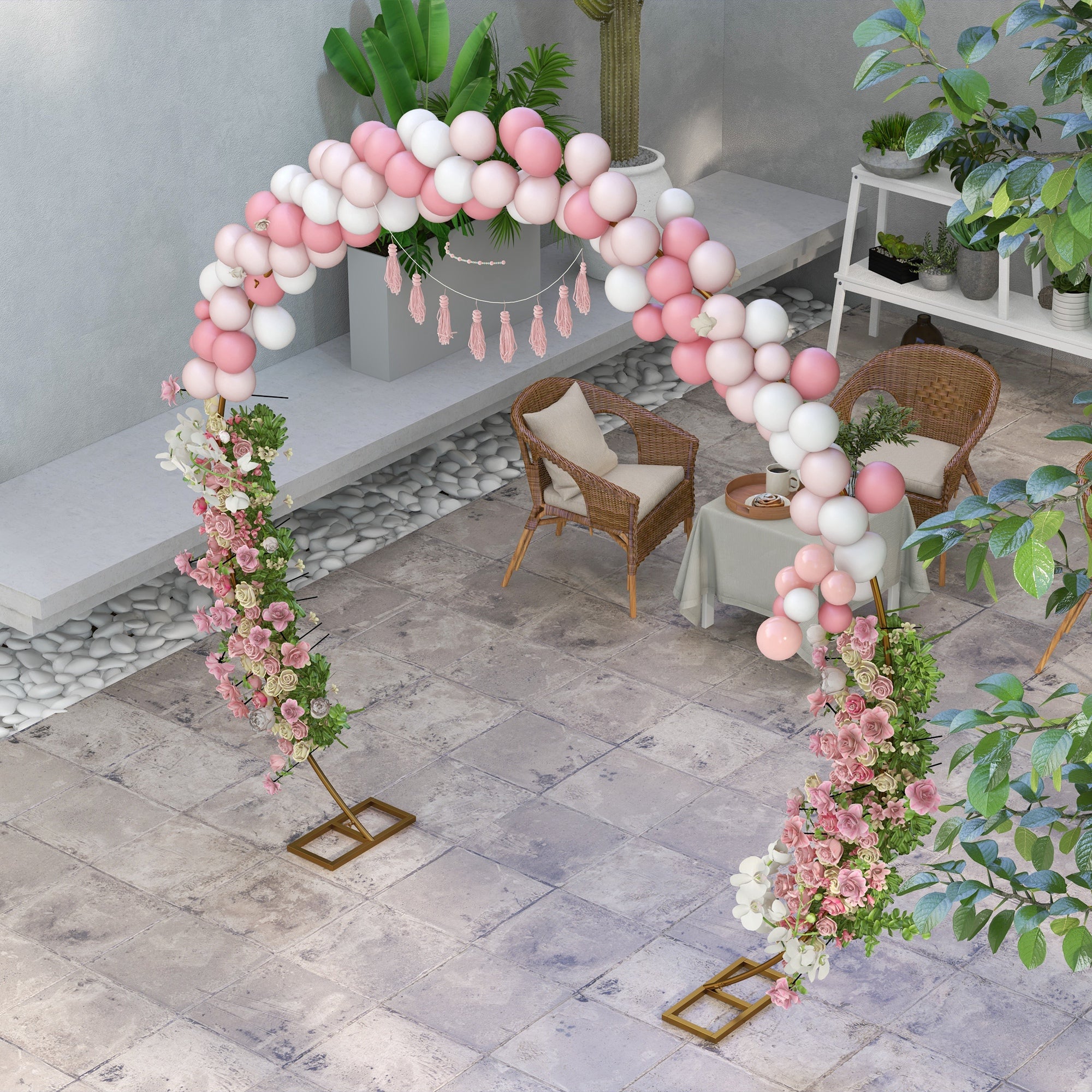 Arche de jardin Acier Outsunny - 7