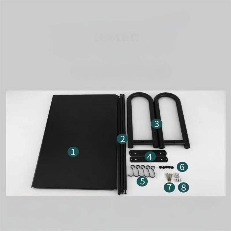 Soporte mural para microondas en acero inoxidable reforzado para cocina y restaurante, estante práctico 45*36,5 cm - 4