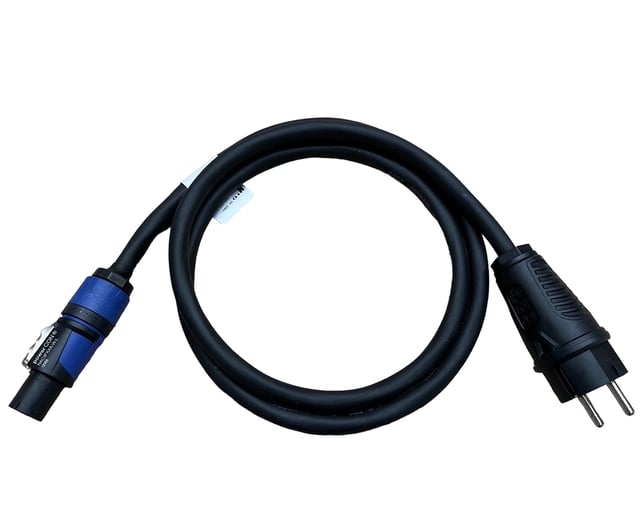 NWP Cavo di alimentazione powerCON da 1,5 m, blu su spina Schuko da 230 V, 3 x 2,5 mm², tubo in gomma, NAC3FXXA-W-L Power-In (blu)