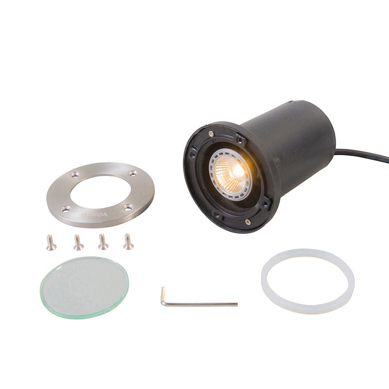 Faretto da terra smart in acciaio inossidabile con WiFi GU10 IP65 - Basic Round - 8