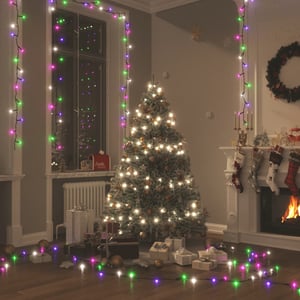 Decorazione Luci LED Bianco Caldo Esterno Catena Luminosa LED 200 Luci, 20 Metri, 8 Modalità, Timer, Impermeabile IP65 - Per Interni Ed Esterni, Feste, Giardino Decorazioni Feste Con Timer