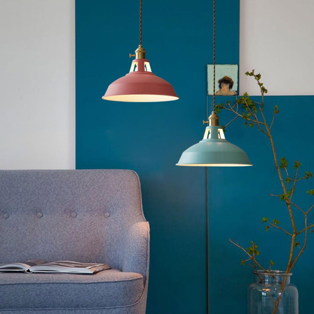 U-Do 3 Têtes Suspension Luminaire Éclairage Lustre Cage En Fer Vert E27 Lampe Disque Lustre Intérieur Design Créatif Pour Chambre - Maison