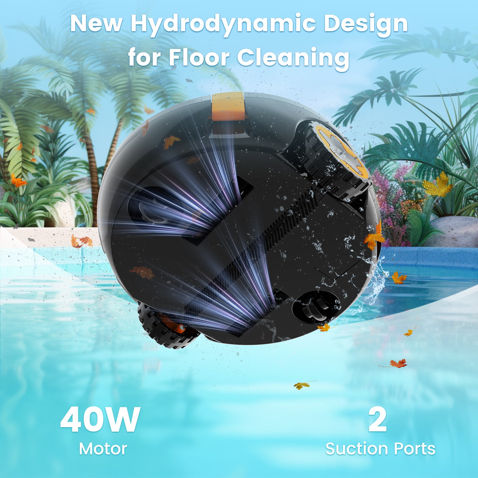 EVERCROSS BOT Y10 Robot Piscine Blanc - 2