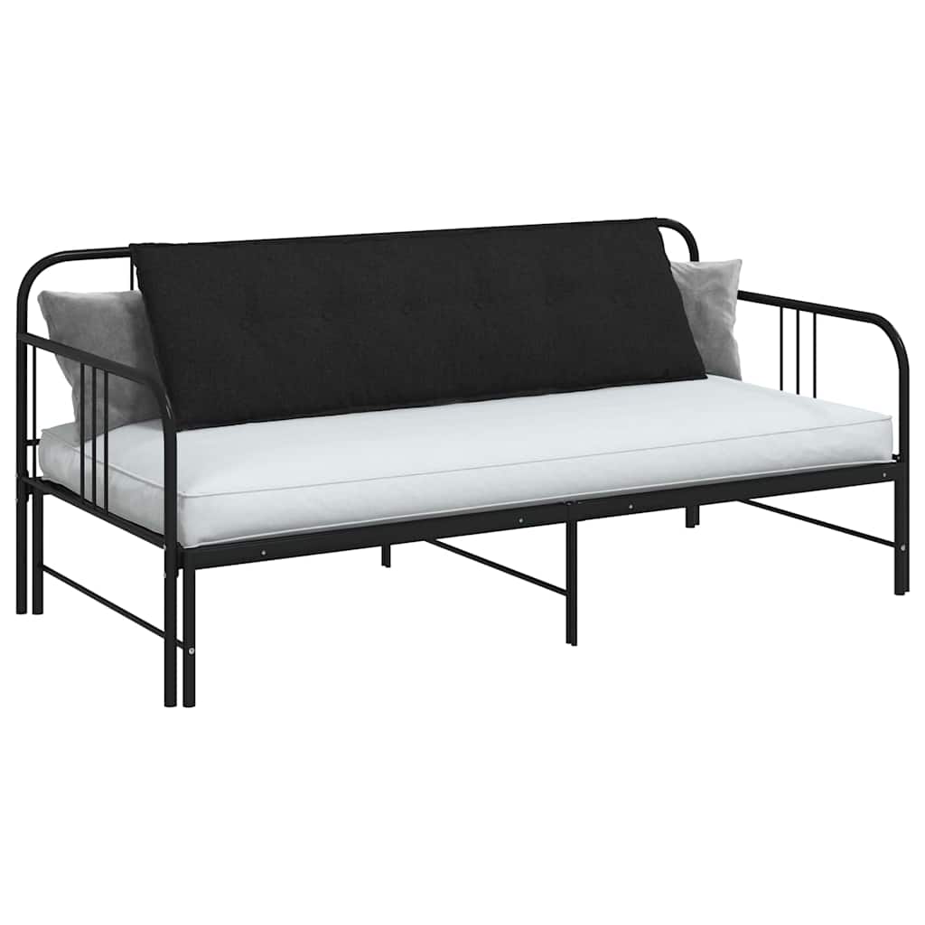 Coussin de Dos Noir 160 x 19 x 50 cm tissu vidaXL - 4