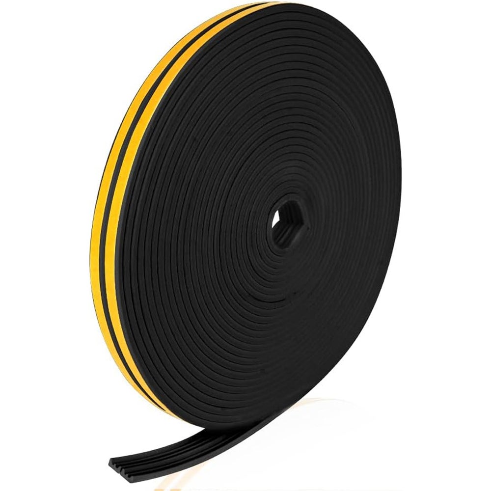 Taśma uszczelniająca 10M do drzwi i okien, taśma piankowa, uszczelki drzwiowe, dźwiękoszczelne paski uszczelniające - czarne